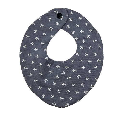 baby - driehoek slabbetje - ankertjes