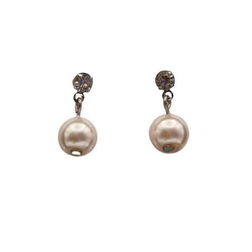 Oorbellen met witte parel