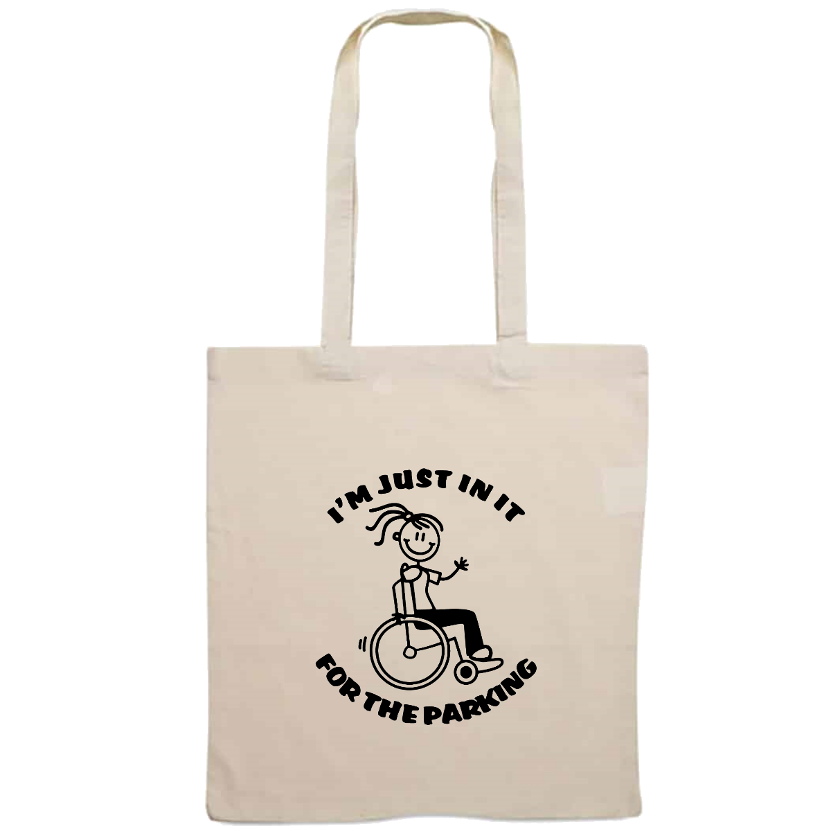 Totebag - I'm just in it for the parking - female