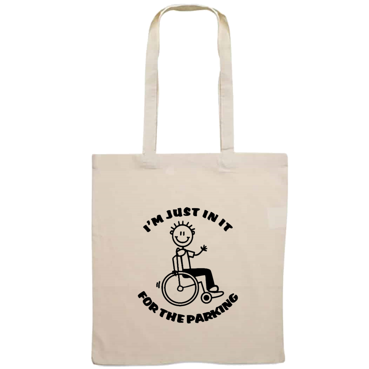 Totebag - I'm just in it for the parking - male