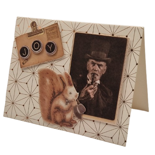 3D Wenskaart - Kerstkaart - JOY