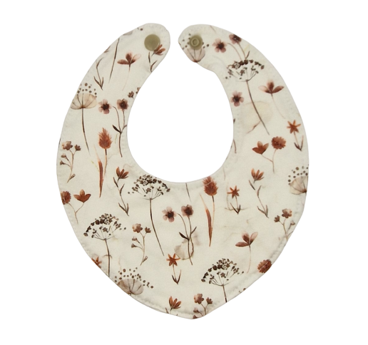 baby - driehoek slabbetje - bloemen