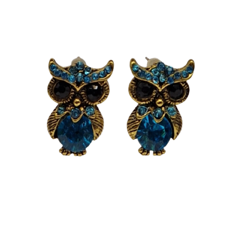 Oorbellen in de vorm van een uil