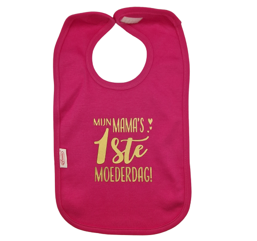 Baby - slabbetje 'Mijn mama's 1ste moederdag!'
