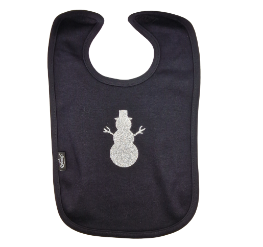 Baby - slabbetje - sneeuwman