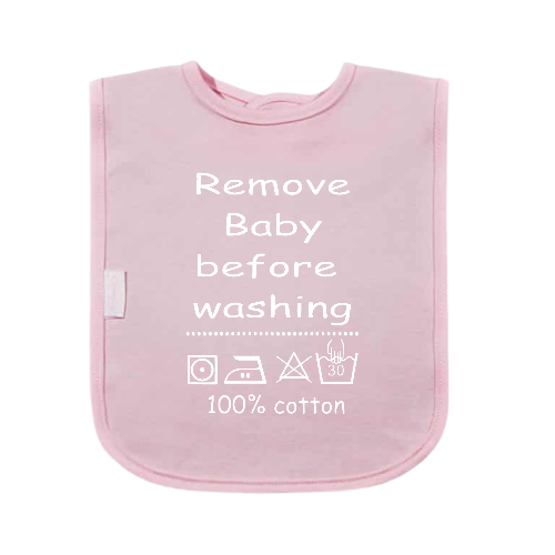 Slabbetje - Remove baby before washing