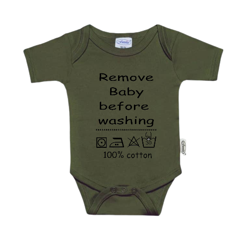 Romper - Remove baby before washing