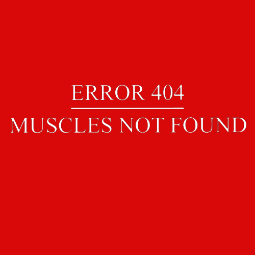 Topje- Error 404, muscles not found