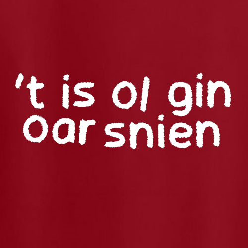 T-shirt - 't Is ol gin oar snien