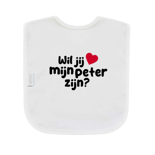 Baby - slabbetje - Wil je mijn peter zijn?