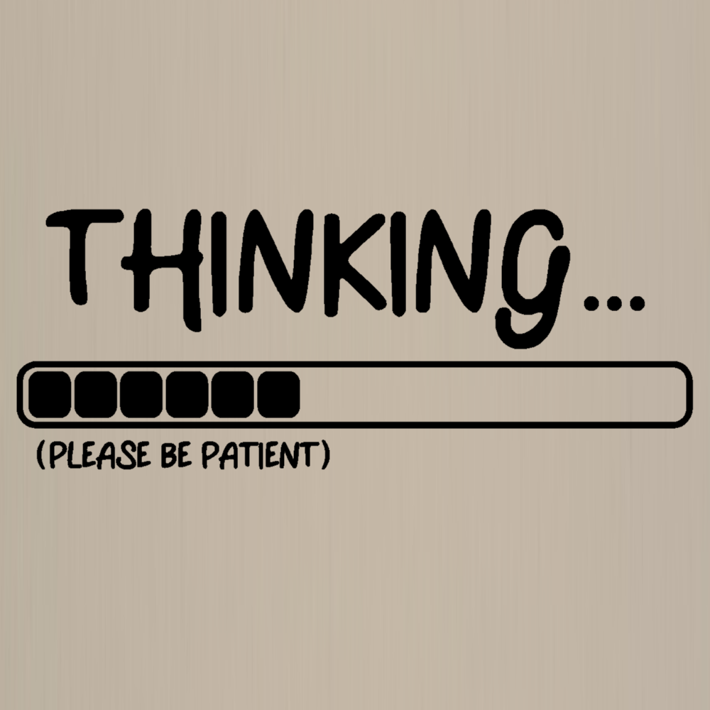 Totebag - Thinking (Please be patient)