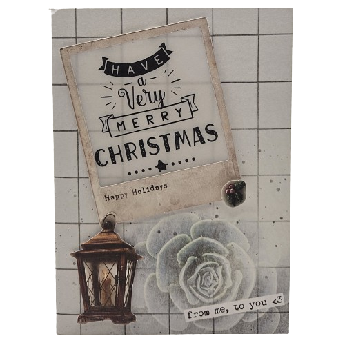 3D Wenskaart - Kerstkaart -  From me, to you