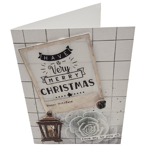 3D Wenskaart - Kerstkaart -  From me, to you