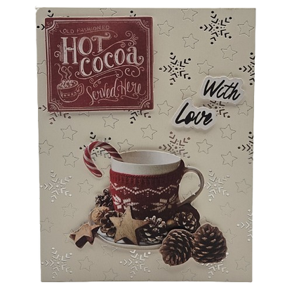 3D Wenskaart - Kerstkaart -  With Love