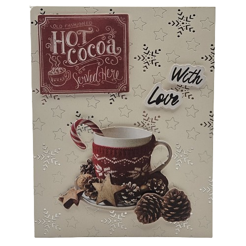 3D Wenskaart - Kerstkaart -  With Love