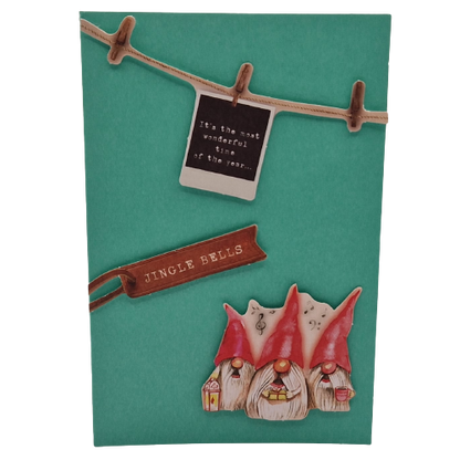 3D Wenskaart - Kerstkaart - Jingle Bells