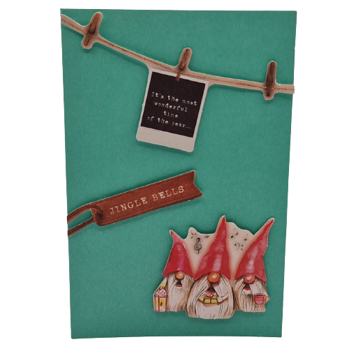 3D Wenskaart - Kerstkaart - Jingle Bells