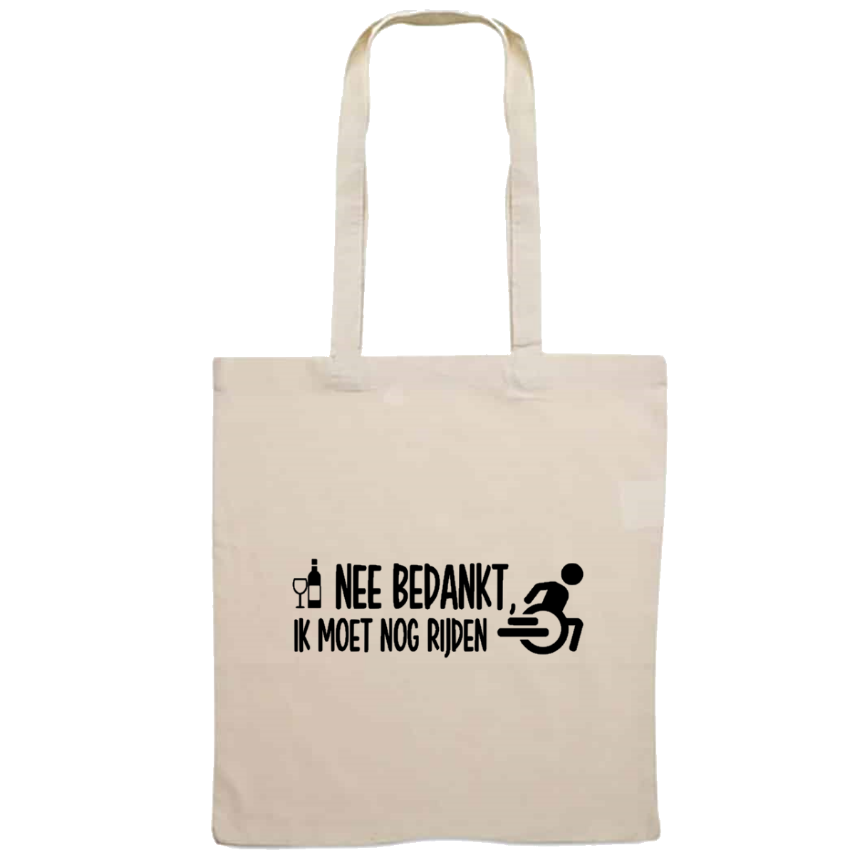 Totebag - Nee bedankt, ik moet nog rijden