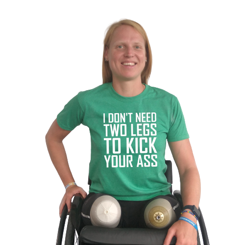 T-shirt - I don't need two legs to kick your ass
