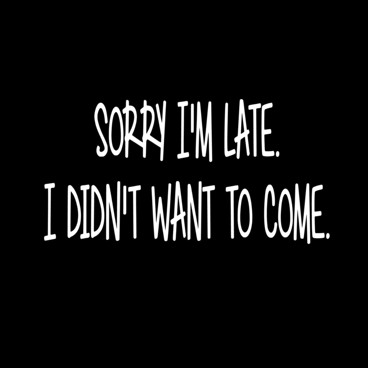 Topje- sorry I'm late, I didn't want to come