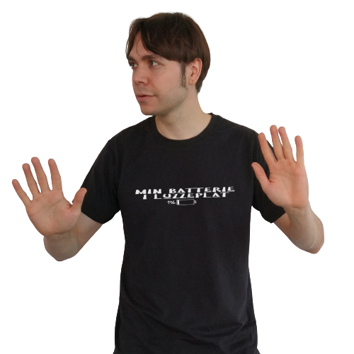 T-shirt - Min batterie i luzzeplat