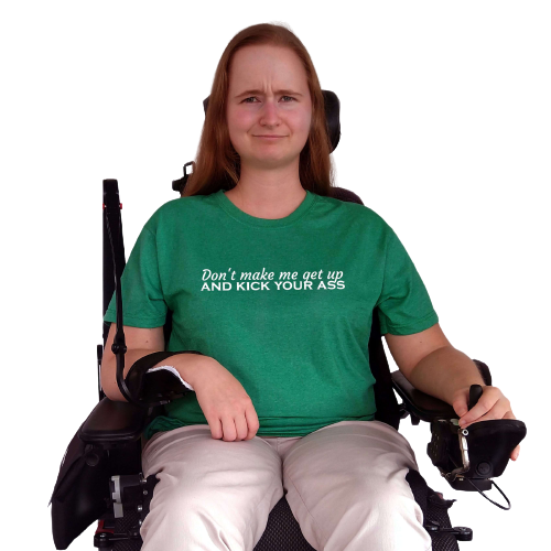 T-shirt - Don't make me get up and kick your ass