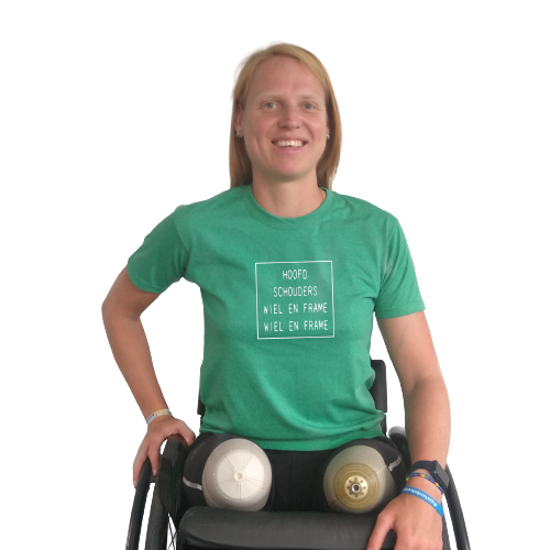 T-shirt - Hoofd schouders wiel en frame wiel en frame