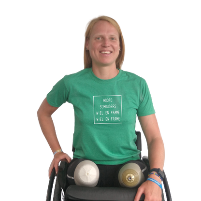 T-shirt - Hoofd schouders wiel en frame wiel en frame