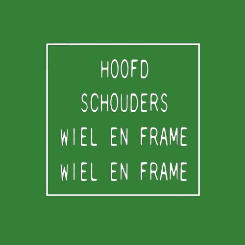 T-shirt - Hoofd schouders wiel en frame wiel en frame