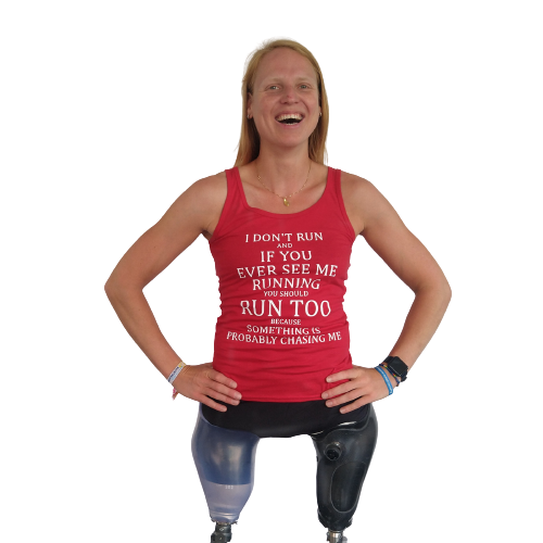 Topje- I don't run and if I do, you should run too, because something is probably chasing me