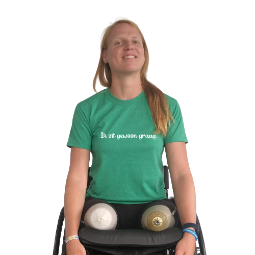 T-shirt - Ik zit gewoon graag.