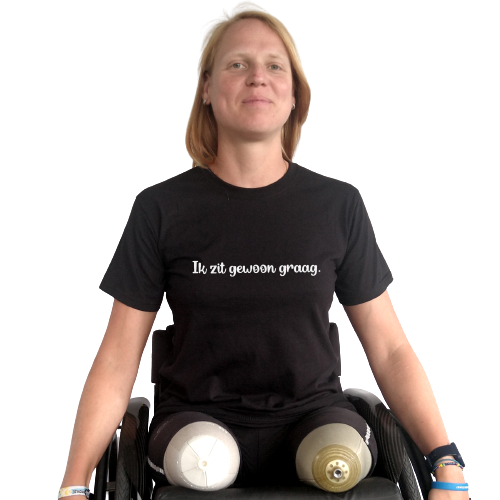 T-shirt - Ik zit gewoon graag.
