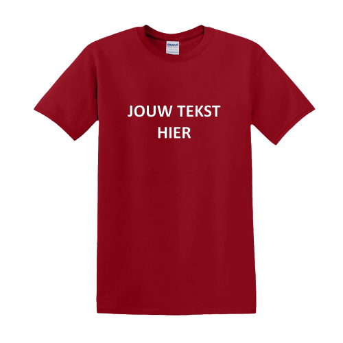 Gepersonaliseerde T-shirt, eigen tekst