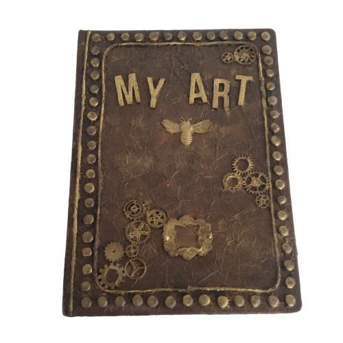 Boek - schetsboek - A4 - my art - steampunk