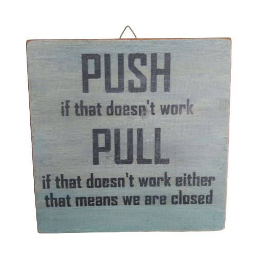 houten decoratie - PUSH/PULL