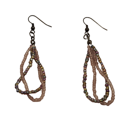 Set (ketting en oorbellen), bedel - bloem