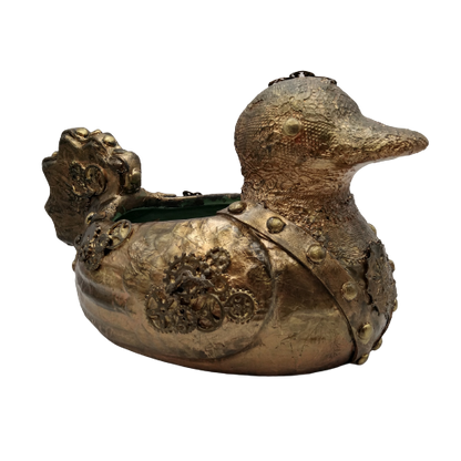 bloempot - Steampunk eend