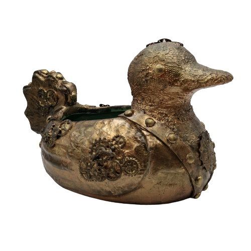 bloempot - Steampunk eend