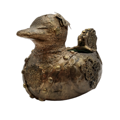 bloempot - Steampunk eend
