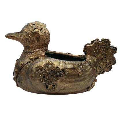 bloempot - Steampunk eend